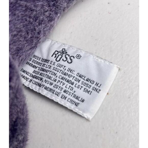 Russ Berrie Purple Pink Dragon Plush Stuffed Animal 7" Tall Collectible Toy - Picture 11 of 16